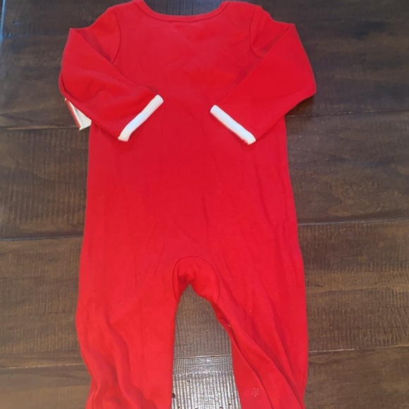 Holiday time red Santa suit one piece size 6-9 months new with tags - Picture 7 of 7